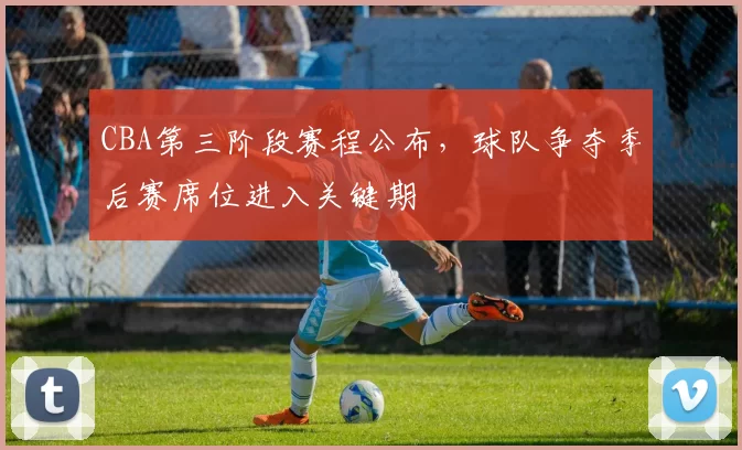 CBA第三阶段赛程公布,球队争夺季后赛席位进入关键期