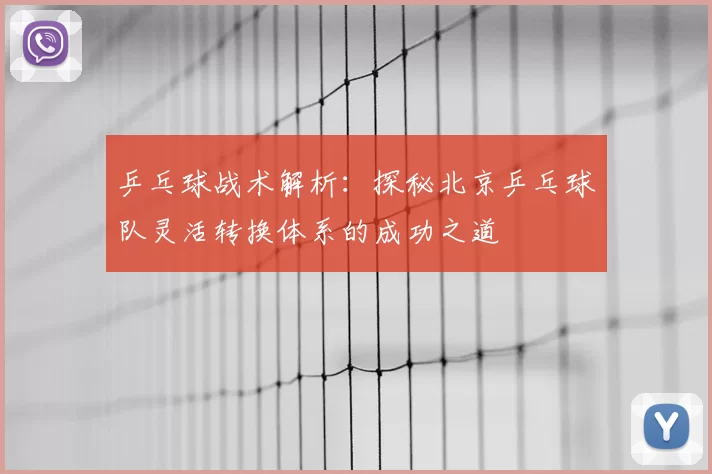 乒乓球战术解析：探秘北京乒乓球队灵活转换体系的成功之道