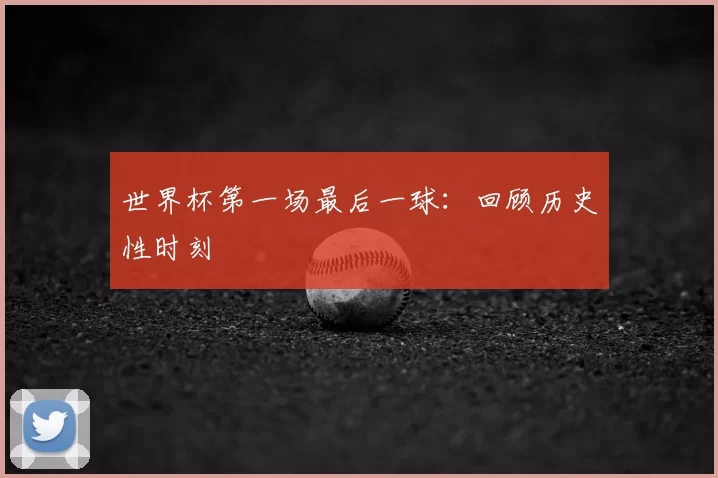 世界杯第一场最后一球：回顾历史性时刻
