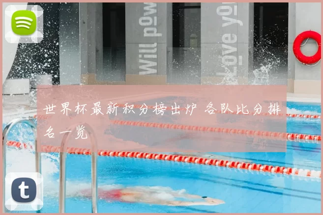 世界杯最新积分榜出炉 各队比分排名一览